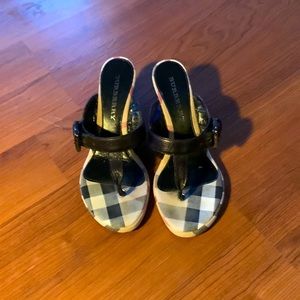 Burberry wedge sandals